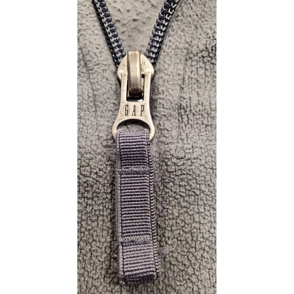 GAP Men's XL Gray Fleece Quarter Zip Pullover Sweatshirt - Picture 7 of 8